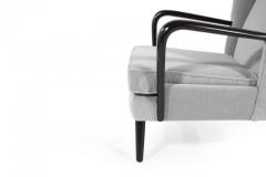 Gio Ponti Pair of Italian Wingback Chairs in the Style of Gio Ponti - 319537