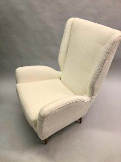 Gio Ponti Pair of Italian Wingback Lounge Chairs Armchairs by Gio Ponti Model 512 - 1630273