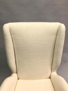 Gio Ponti Pair of Italian Wingback Lounge Chairs Armchairs by Gio Ponti Model 512 - 1630284