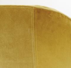 Gio Ponti Pair of Italian Yellow Velvet Armchairs by Gio Ponti - 3216143