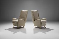 Gio Ponti Pair of Lounge Chairs Attributed to Gio Ponti for ISA Bergamo Italy 1950s - 1207603