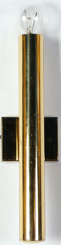 Gio Ponti Pair of Modern Brass Sconces Attributed to Gio Ponti 1970 - 3177497