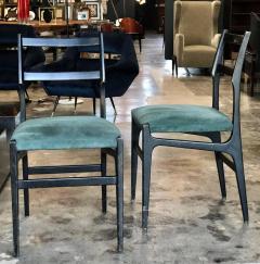 Gio Ponti Pair of Rare Gio Ponti Leggera Dining Chairs with Original Fabric - 520387