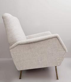 Gio Ponti Pair of Rare Gio Ponti Model 803 Armchairs with Brass Feet - 2357146