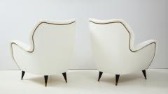 Gio Ponti Pair of Sculptural Italian Vintage Lounge Chairs Attributed to Gio Ponti - 2133002