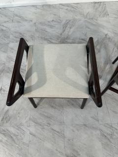 Gio Ponti Pair of Stools Mod 687 Design Gio Ponti Cassina Production Italy 1950s - 3957119