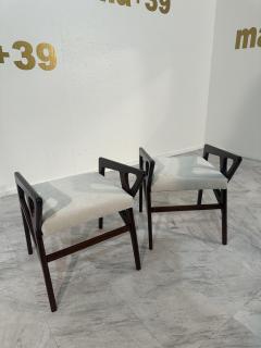 Gio Ponti Pair of Stools Mod 687 Design Gio Ponti Cassina Production Italy 1950s - 3957120