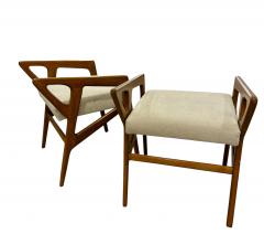 Gio Ponti Pair of Stools Mod 687 Design Gio Ponti Cassina Production Italy 1950s - 4237480