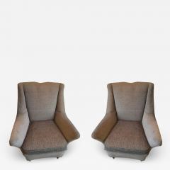 Gio Ponti Pair of Vintage Armchairs in Gio Ponti Style - 2515650