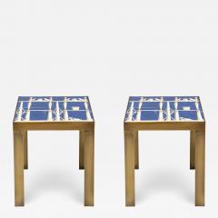 Gio Ponti Pair of ceramic side tables - 1802921