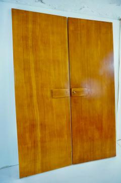 Gio Ponti Pair of large Gio Ponti olm Wardrobe Doors from the Hotel Royal Naples 1955 - 3726797