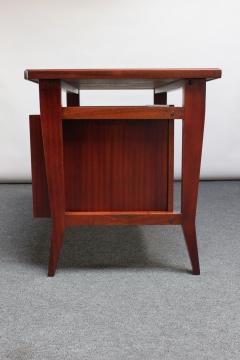 Gio Ponti Petite Italian Modern Stained Mahogany Writing Desk by Gio Ponti for Schirolli - 2834845