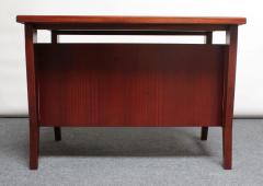 Gio Ponti Petite Italian Modern Stained Mahogany Writing Desk by Gio Ponti for Schirolli - 2834847