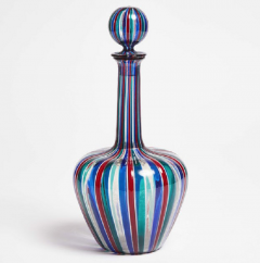 Gio Ponti Polychrome Glass Decanter by Gio Ponti for Venini - 4006258