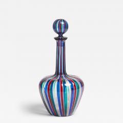 Gio Ponti Polychrome Glass Decanter by Gio Ponti for Venini - 4010382