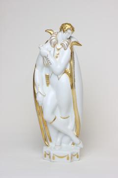 Gio Ponti Porcelain Figure of a Man Il Poeta by Gio Ponti for Ginori 1927 Italy - 2894794