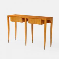 Gio Ponti Rare Ash Wood Console by Gio Ponti for Giordano Chiesa - 3368456