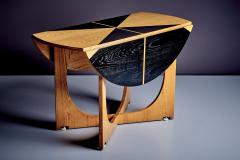 Gio Ponti Rare Drop Leaf Table from the Apta Series by Gio Ponti with two tone pattern - 4146274