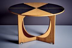 Gio Ponti Rare Drop Leaf Table from the Apta Series by Gio Ponti with two tone pattern - 4146280