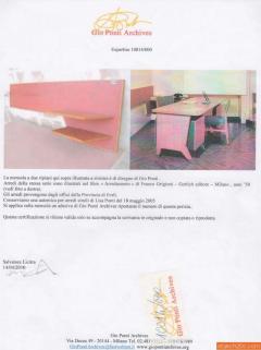 Gio Ponti Rare Gio Ponti Desk and Wall Shelf Forli Administrative Offices - 3332150