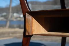 Gio Ponti Rare Gio Ponto for Singer Sons Two Tiered Side Table w Drawer in Mahogany - 4080138