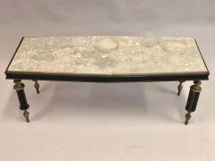 Gio Ponti Rare Italian Modern Neoclassical Gilt Bronze Coffee Table Attr to Gio Ponti - 1759632