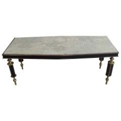 Gio Ponti Rare Italian Modern Neoclassical Gilt Bronze Coffee Table Attr to Gio Ponti - 1759649