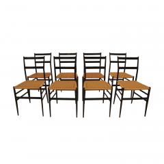 Gio Ponti Set Of Eight 699 Superleggera Chairs Designed By Gio Ponti for Amedeo Cassina  - 3545975