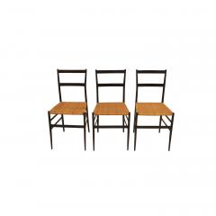Gio Ponti Set Of Eight 699 Superleggera Chairs Designed By Gio Ponti for Amedeo Cassina  - 3545977