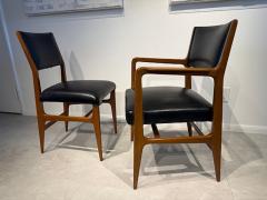 Gio Ponti Set of 12 Italian Modern Walnut Dining Chairs Gio Ponti for Cassina 1953 - 4604999