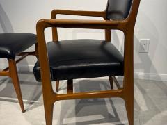 Gio Ponti Set of 12 Italian Modern Walnut Dining Chairs Gio Ponti for Cassina 1953 - 4605018