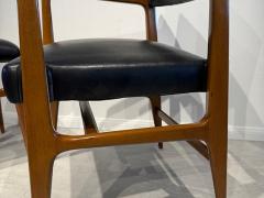 Gio Ponti Set of 12 Italian Modern Walnut Dining Chairs Gio Ponti for Cassina 1953 - 4605019