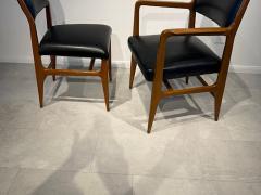 Gio Ponti Set of 12 Italian Modern Walnut Dining Chairs Gio Ponti for Cassina 1953 - 4605020