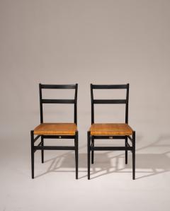 Gio Ponti Set of 2 Gio Ponti Superleggera Chairs for Cassina Italy 1957 - 4393494