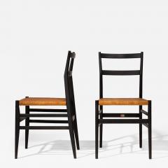 Gio Ponti Set of 2 Gio Ponti Superleggera Chairs for Cassina Italy 1957 - 4393616