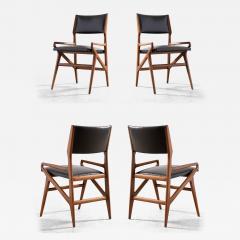 Gio Ponti Set of Four Chairs model 211 by Gio Ponti for Singer Sons - 3600668