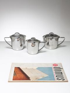 Gio Ponti Steel Set by Gio Ponti for Calderoni - 4725125