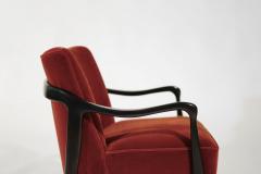 Gio Ponti Style Accent Chair in Mohair C 1950s - 3712130