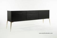 Gio Ponti Style Ebonized Sideboard - 286851