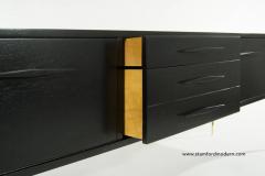 Gio Ponti Style Ebonized Sideboard - 286855