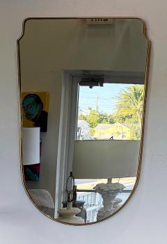 Gio Ponti Substantial Mid 20th Century European Brass Shield Mirror 3 Available Per item - 4416471