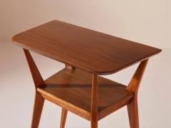 Gio Ponti Two Beechwood Side Tables in the Manner of Gio Ponti Italy 1950s - 3469350