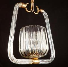 Gio Ponti Venini Art Deco Murano Grass Elegant Lantern Attributed to Gio Ponti 1940 - 1445414