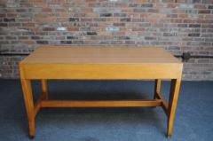 Gio Ponti Vintage Gio Ponti BNL Writing Table Desk in Italian Walnut Beech and Brass - 3813232