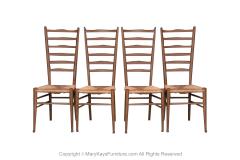 Gio Ponti Vintage Gio Ponti Style Italian Ladder Back Chairs 4 - 3302818