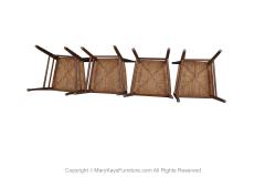 Gio Ponti Vintage Gio Ponti Style Italian Ladder Back Chairs 4 - 3302825
