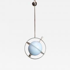 Gio Ponti Vintage Italian Blue Glass Saturn Pendant After Gio Ponti and Pietro Chiesa - 4229967