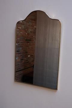 Gio Ponti Vintage Italian Brass Arched Scalloped Wall Mirror after Gio Ponti - 3960721