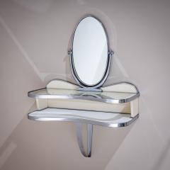 Gio Ponti Wall mounted Vanity Console with Mirror by Gio Ponti Italy 1930s - 4543097