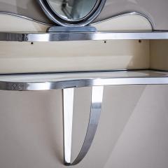 Gio Ponti Wall mounted Vanity Console with Mirror by Gio Ponti Italy 1930s - 4543105